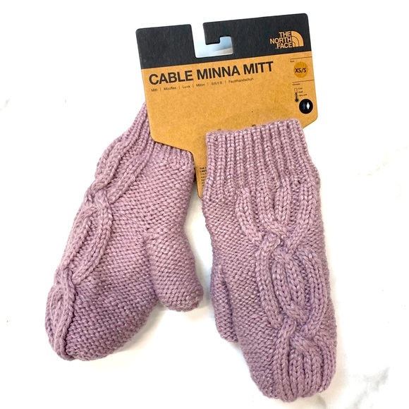 north face cable knit mittens